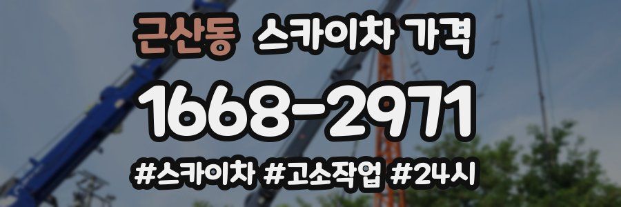 근산동 스카이차 가격