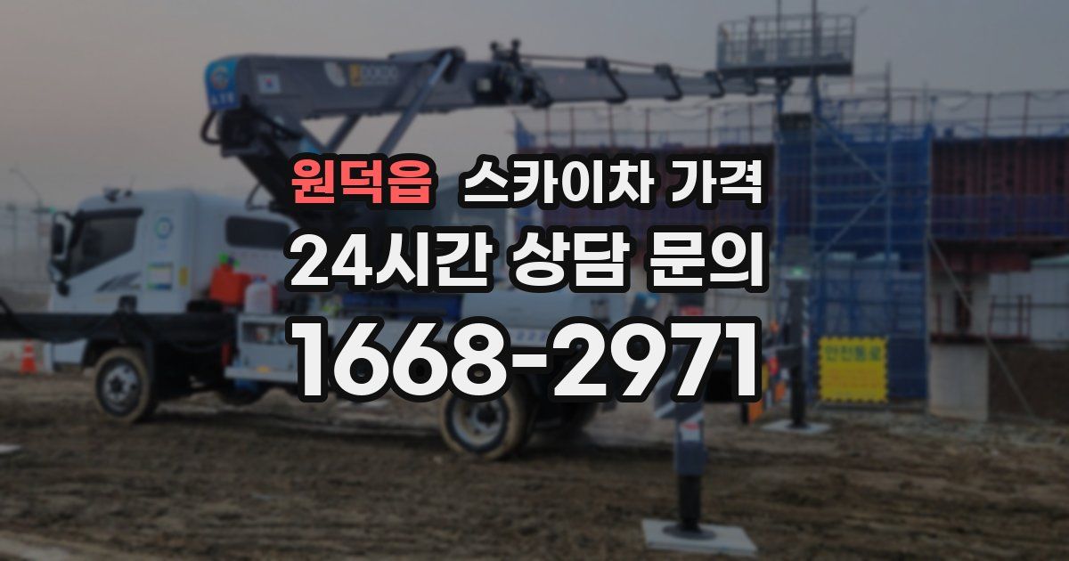 원덕읍 스카이차 가격