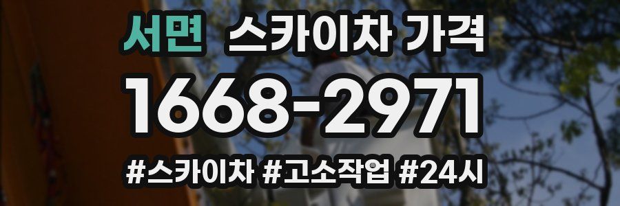 서면 스카이차 가격