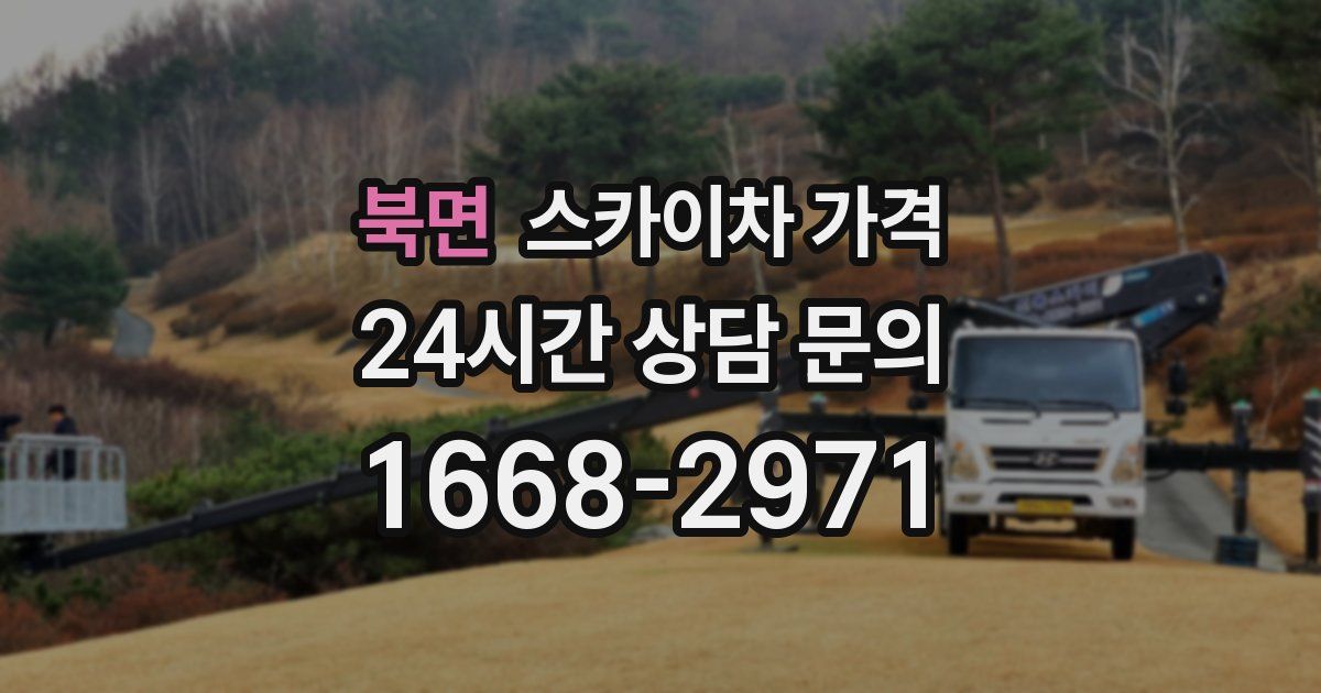 북면 스카이차 가격