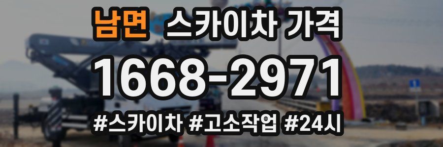 남면 스카이차 가격