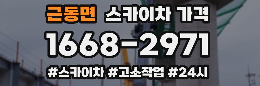 근동면 스카이차 가격