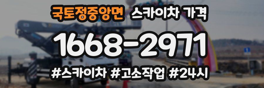 국토정중앙면 스카이차 가격