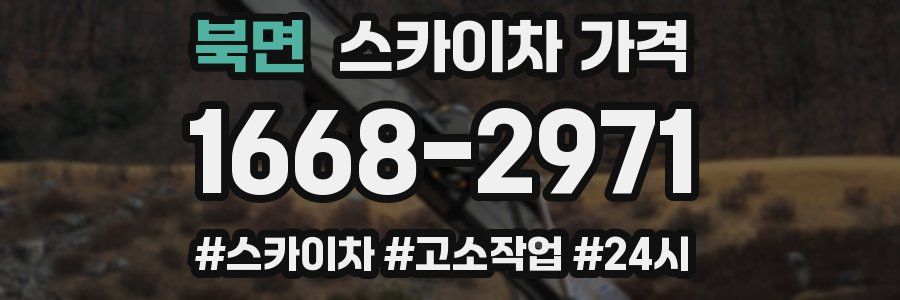 북면 스카이차 가격