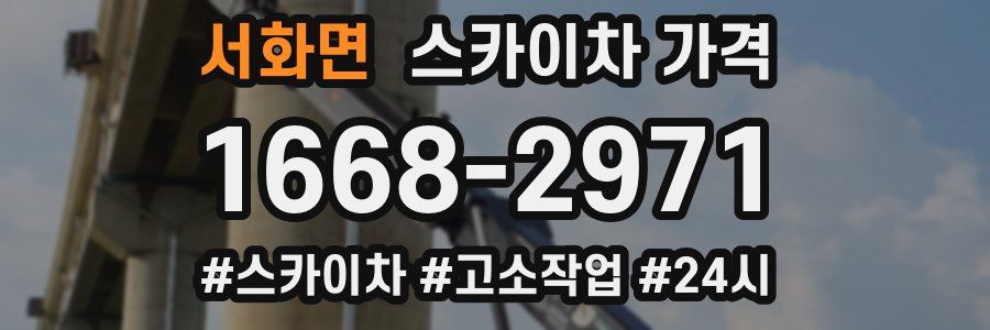 서화면 스카이차 가격