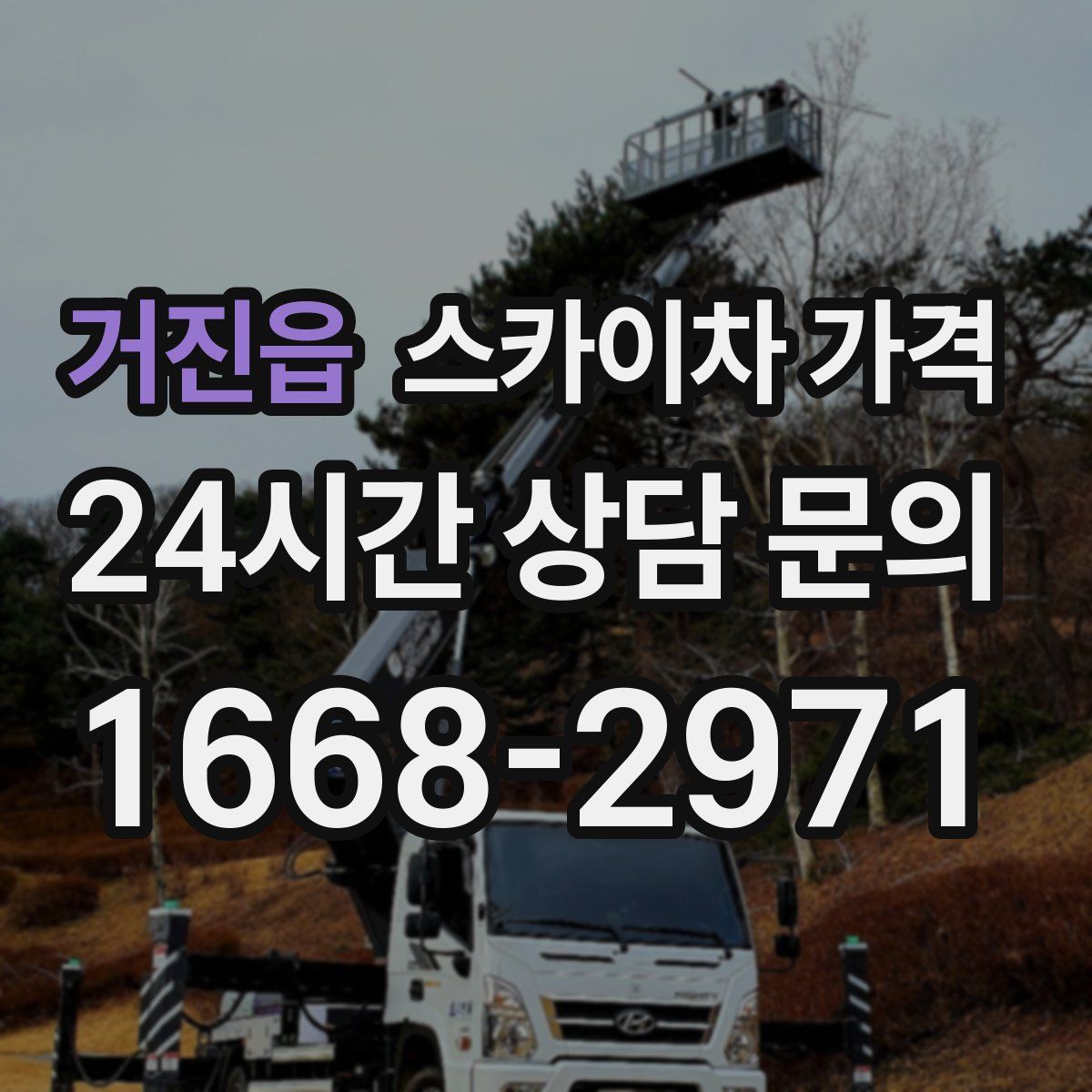 거진읍 스카이차 가격