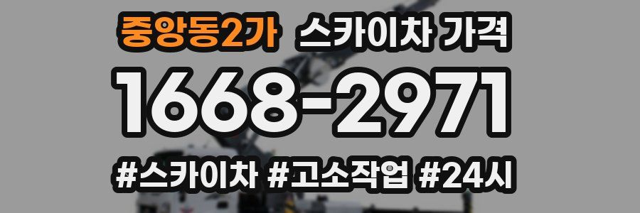 중앙동2가 스카이차 가격