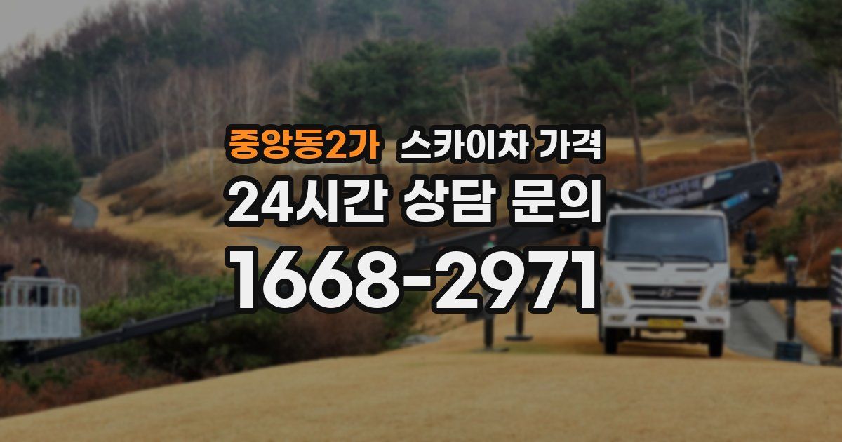 중앙동2가 스카이차 가격