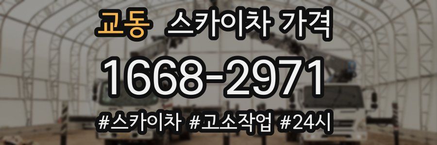 교동 스카이차 가격