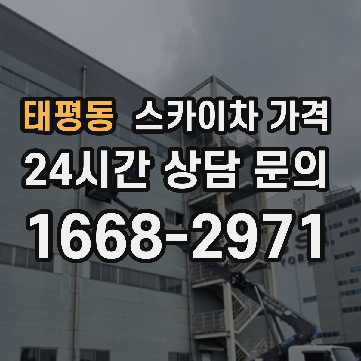 태평동 스카이차 가격 당일 호출이 가능한지 판단하는 기준 정리