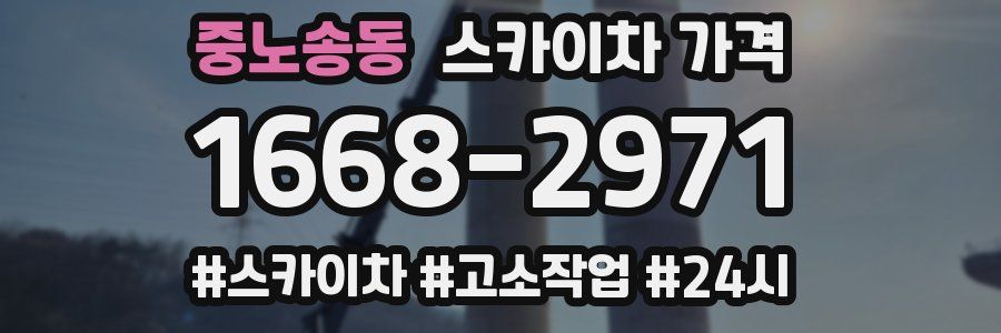 중노송동 스카이차 가격