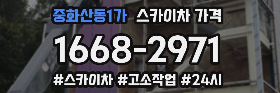 중화산동1가 스카이차 가격