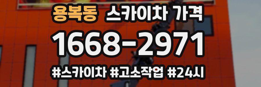 용복동 스카이차 가격