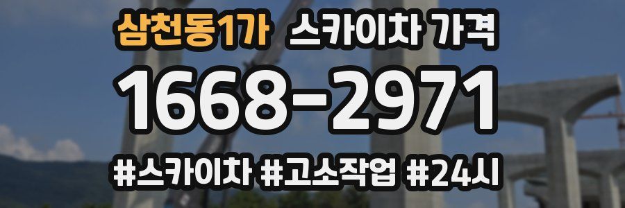 삼천동1가 스카이차 가격