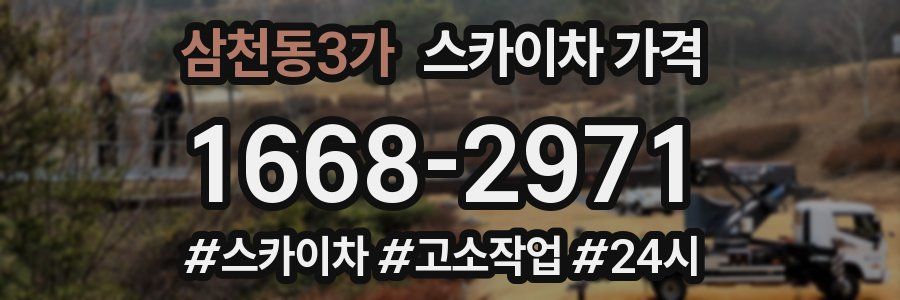 삼천동3가 스카이차 가격