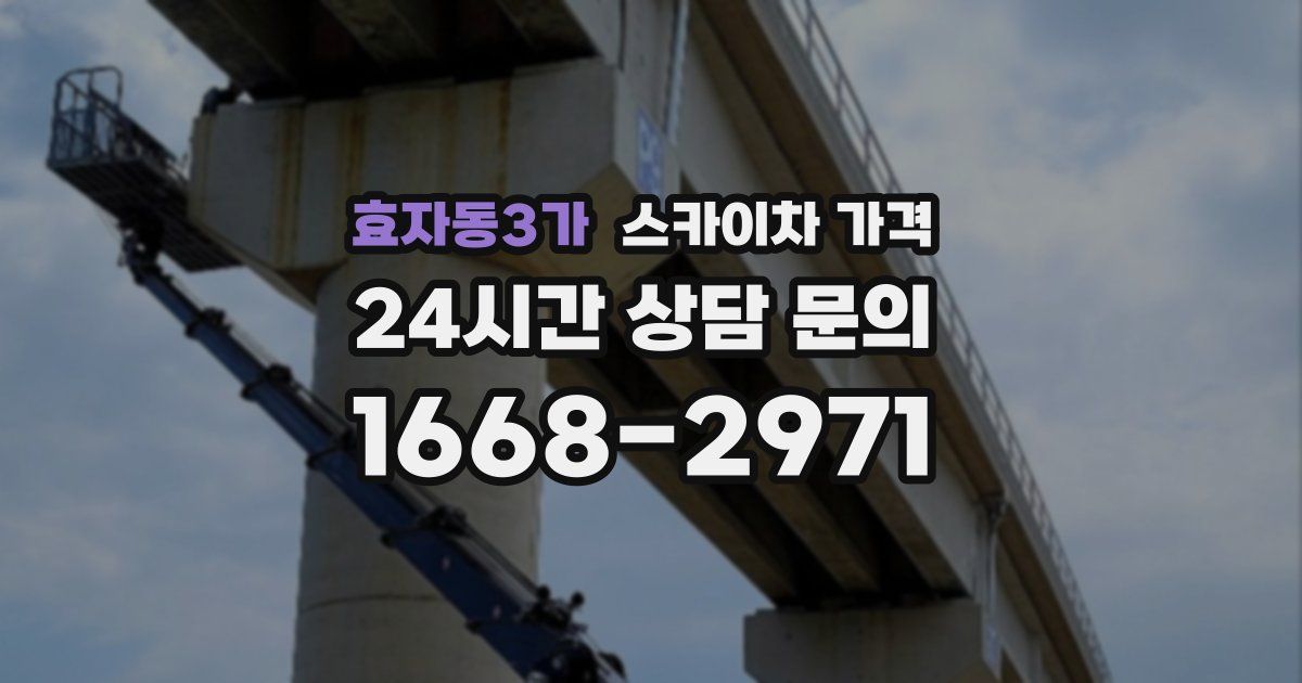 효자동3가 스카이차 가격