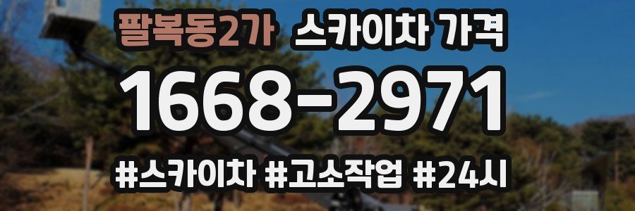 팔복동2가 스카이차 가격