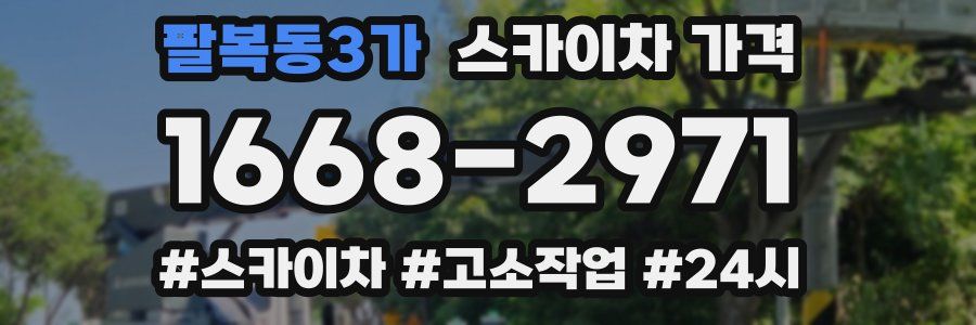 팔복동3가 스카이차 가격