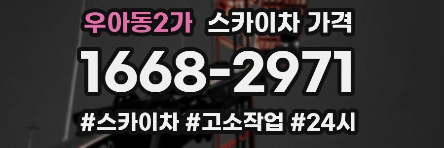 우아동2가 스카이차 가격