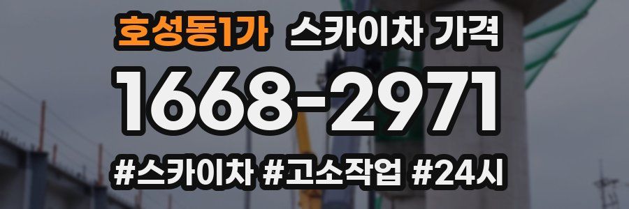 호성동1가 스카이차 가격