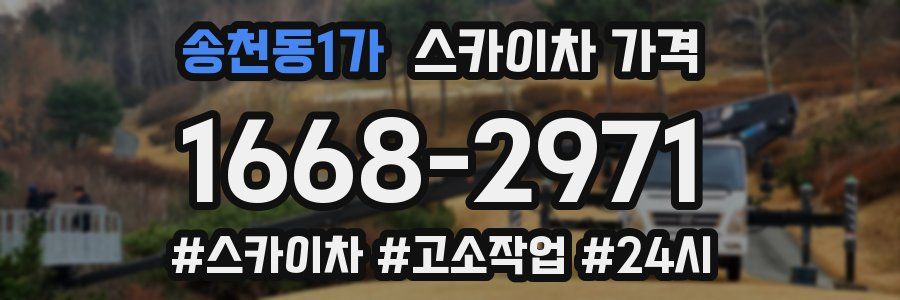 송천동1가 스카이차 가격