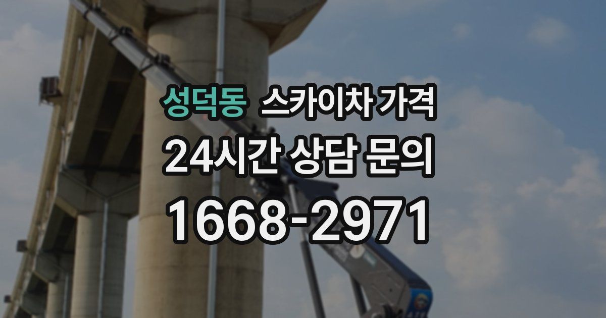 성덕동 스카이차 가격