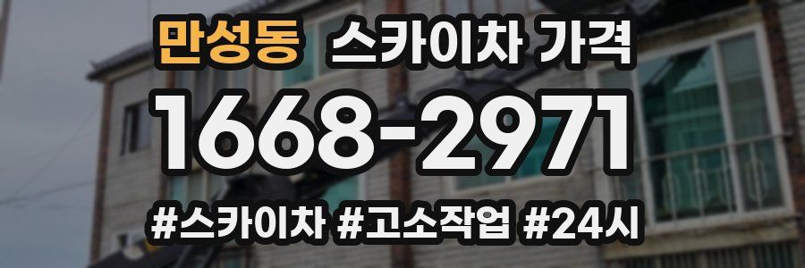만성동 스카이차 가격