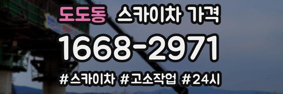 도도동 스카이차 가격