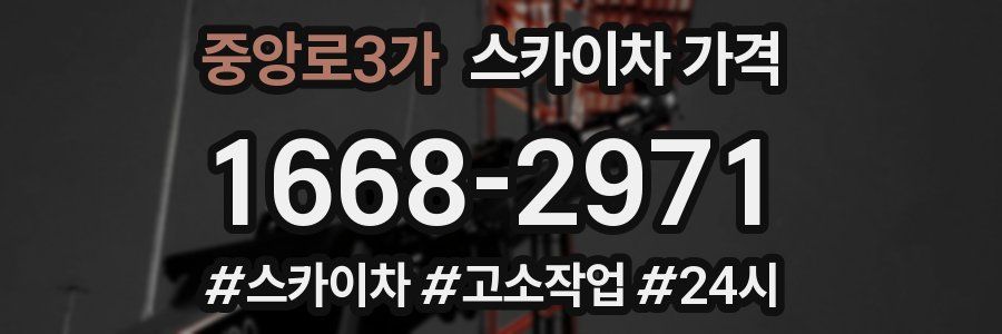 중앙로3가 스카이차 가격