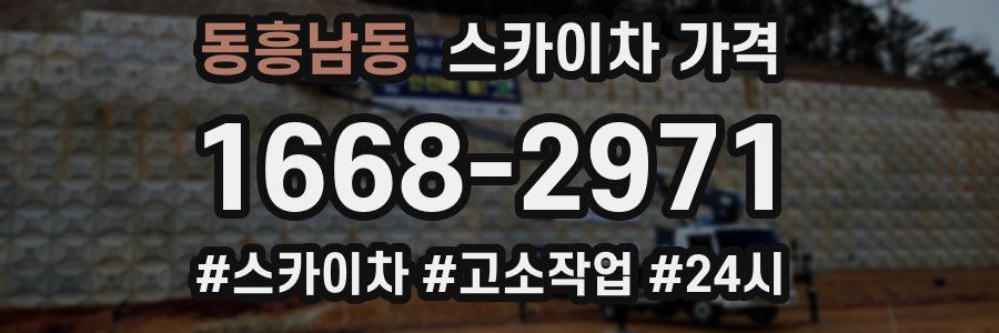 동흥남동 스카이차 가격