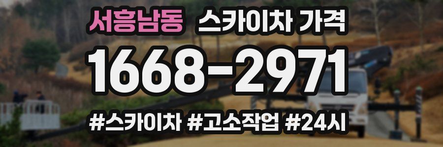 서흥남동 스카이차 가격