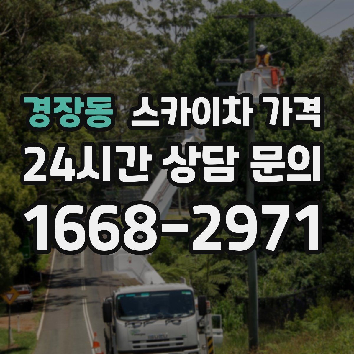 경장동 스카이차 가격 전면·측면·건물 앞 도로 사진 1장(정차 가능 여부, 도로 폭)이 필