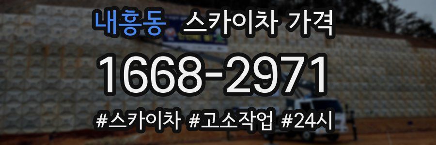 내흥동 스카이차 가격