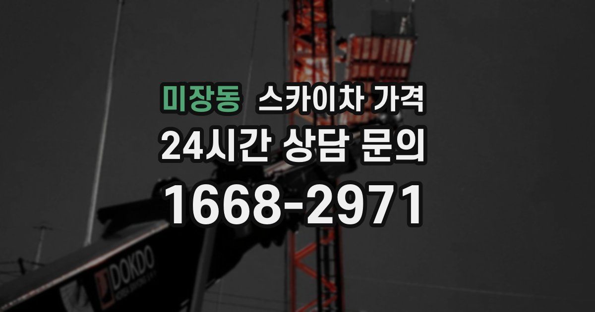 미장동 스카이차 가격