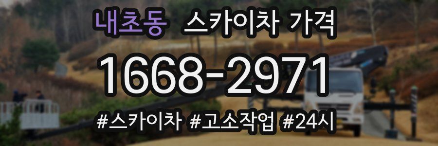 내초동 스카이차 가격