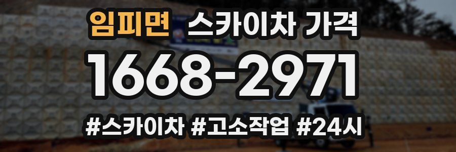 임피면 스카이차 가격