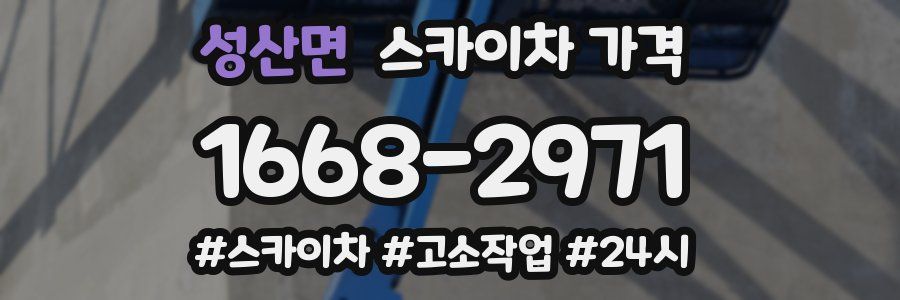 성산면 스카이차 가격