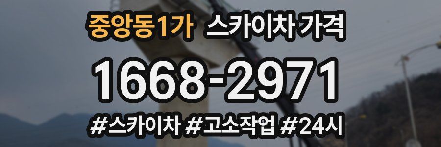 중앙동1가 스카이차 가격