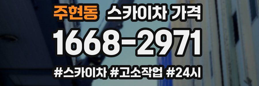 주현동 스카이차 가격