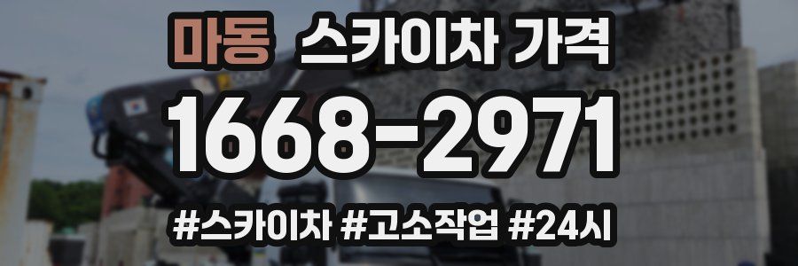 마동 스카이차 가격