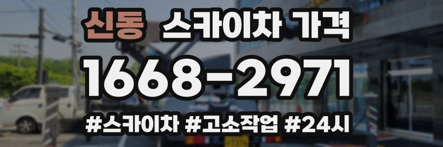 신동 스카이차 가격