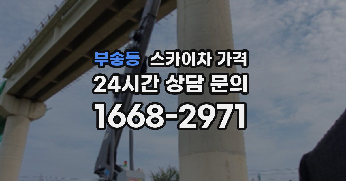 부송동 스카이차 가격