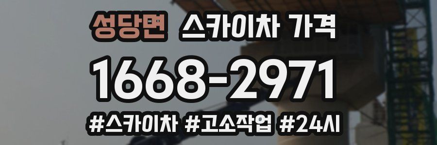 성당면 스카이차 가격