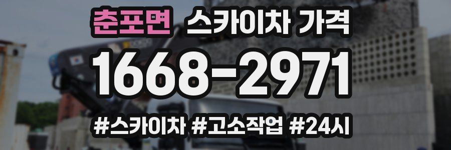 춘포면 스카이차 가격