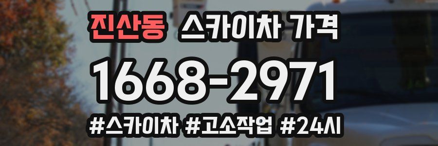 진산동 스카이차 가격