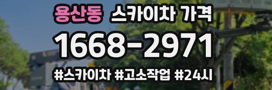 용산동 스카이차 가격