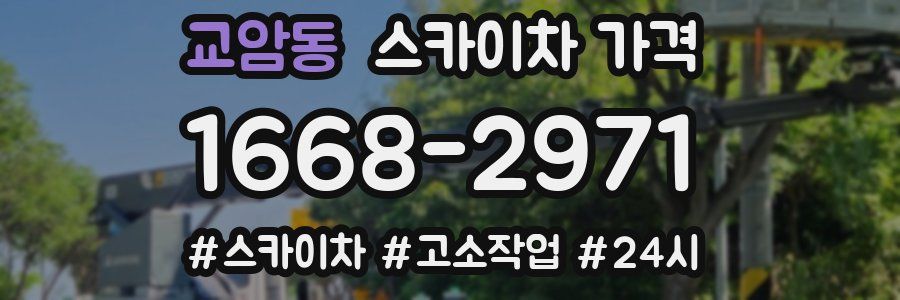 교암동 스카이차 가격