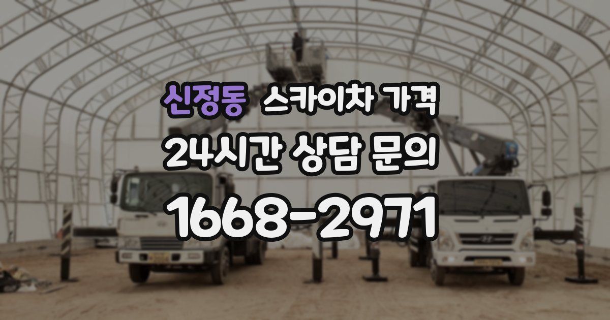 신정동 스카이차 가격