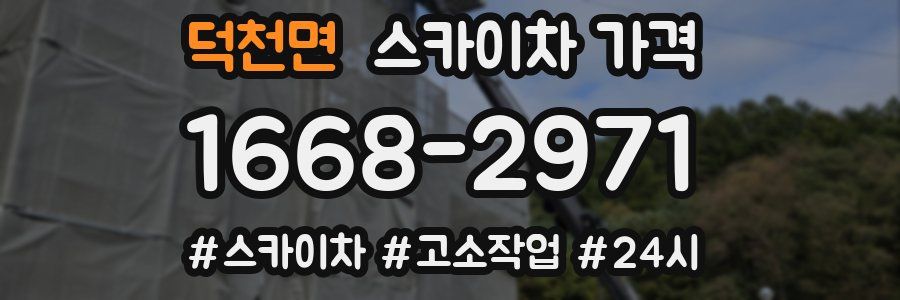 덕천면 스카이차 가격