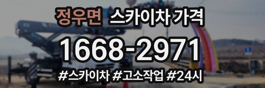 정우면 스카이차 가격